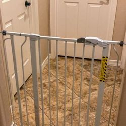 Easy Step 36" Extra Tall Walk Thru Baby Gate, White. 29”-36.5 W. 2 Available Both New!