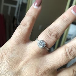 White gold engagement ring $200