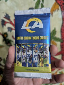 2024 Los Angeles Rams Limited Edition Trading Card Pack Set stadium giveaway