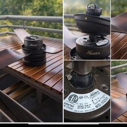 Hunter Modern Ceiling Fan · 3 Blades · Whisper-Quiet · Like New