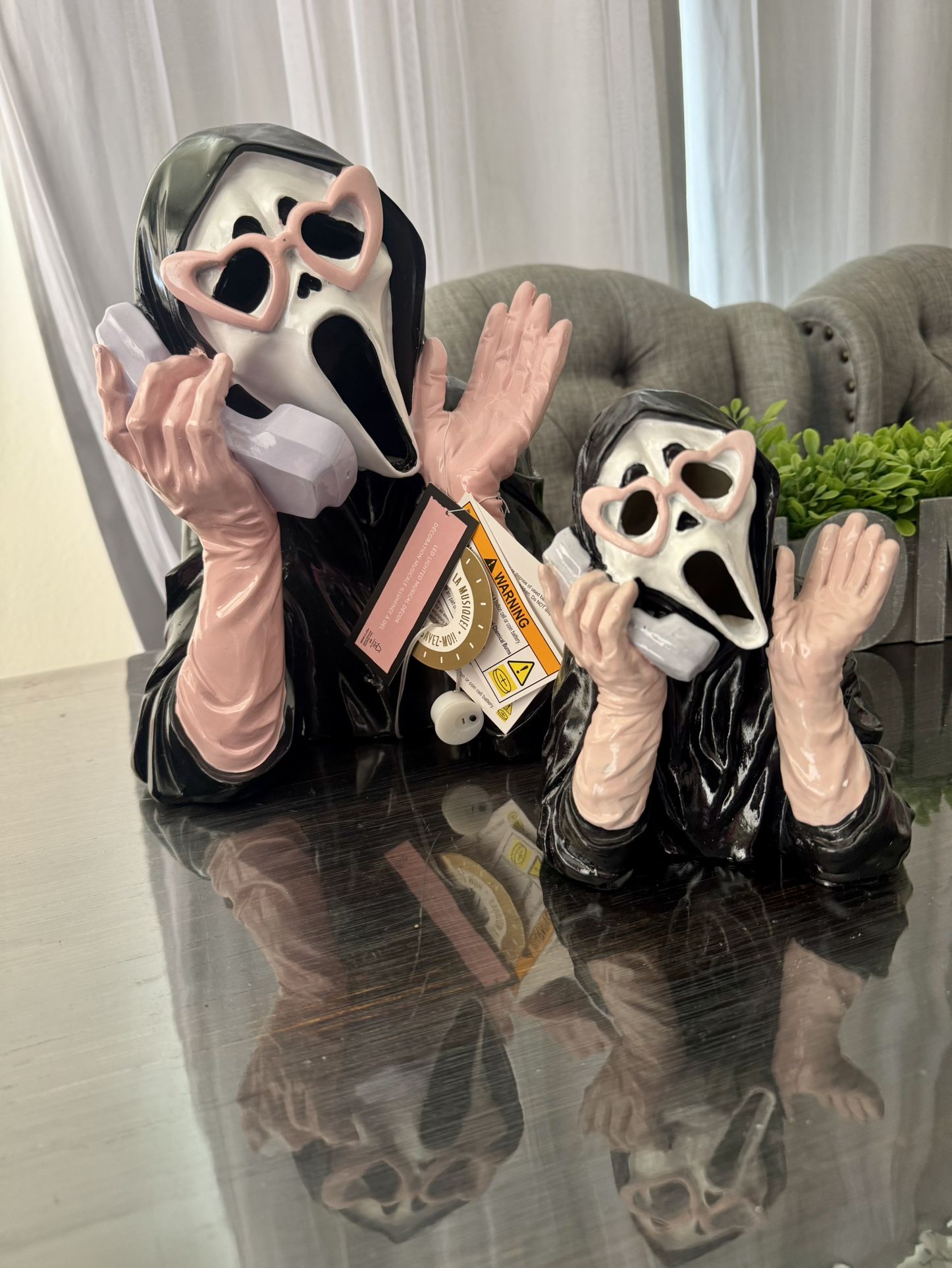 Ghost Face Light Up Ceramic
