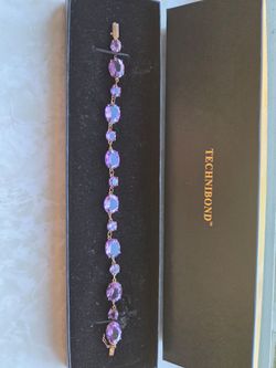 Technibond Purple Gemstone Bracelet – Original Box