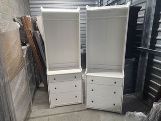 IKEA Kids Wardrobe Storage Units – Matching Set of 2 – White