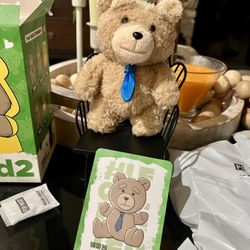 Ted2 Teddy Bear Action Plush Pendant   Neck Tiebear 