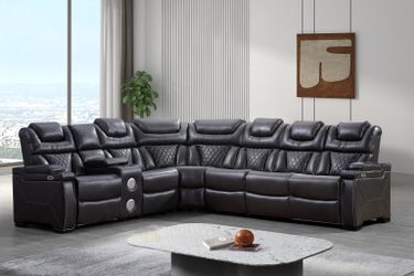 3 PCS Power grey Sectional 