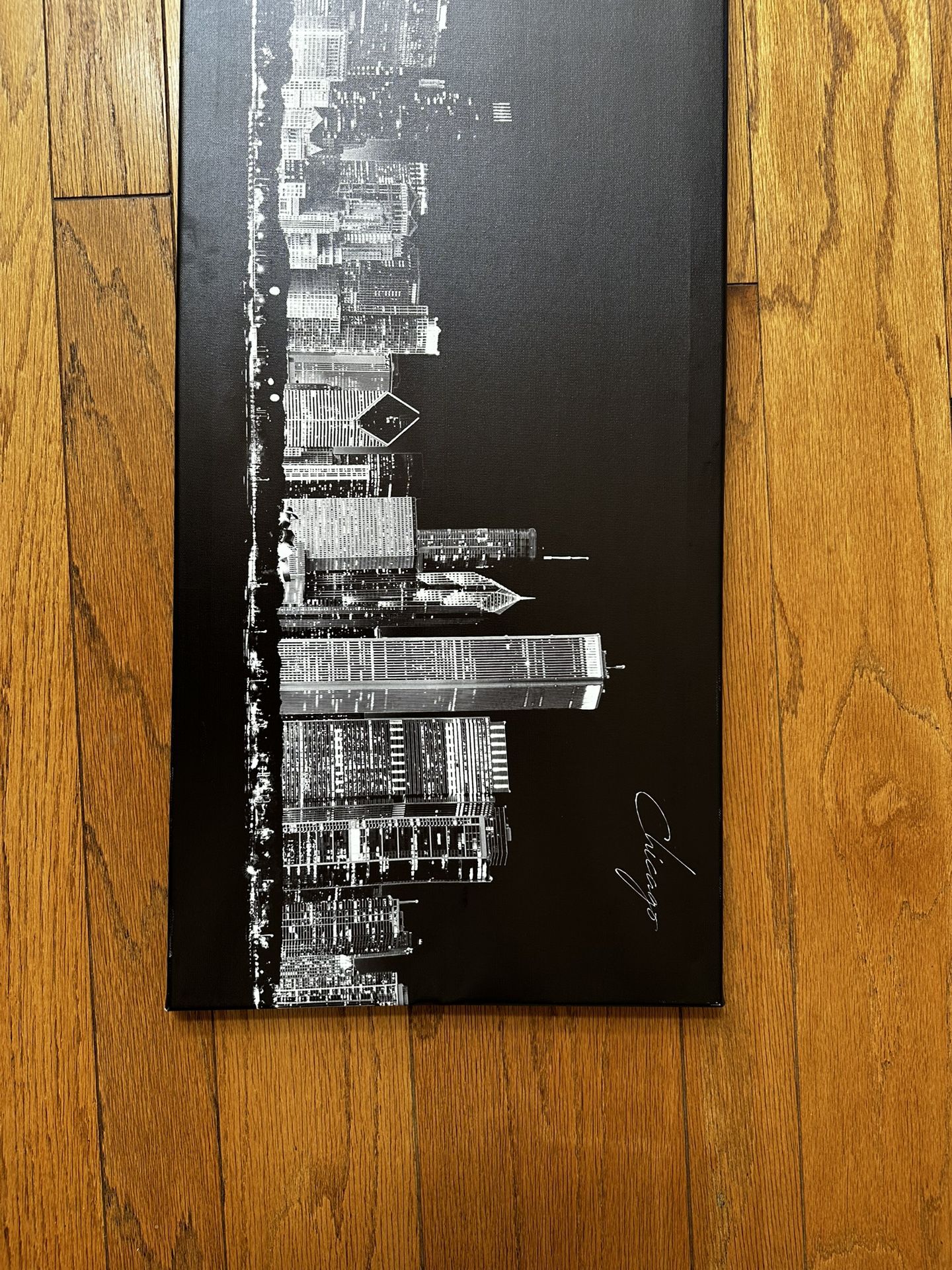 Chicago Skyline On Canvas