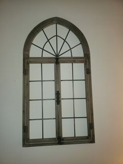 Large Antique Window Wall Decor
