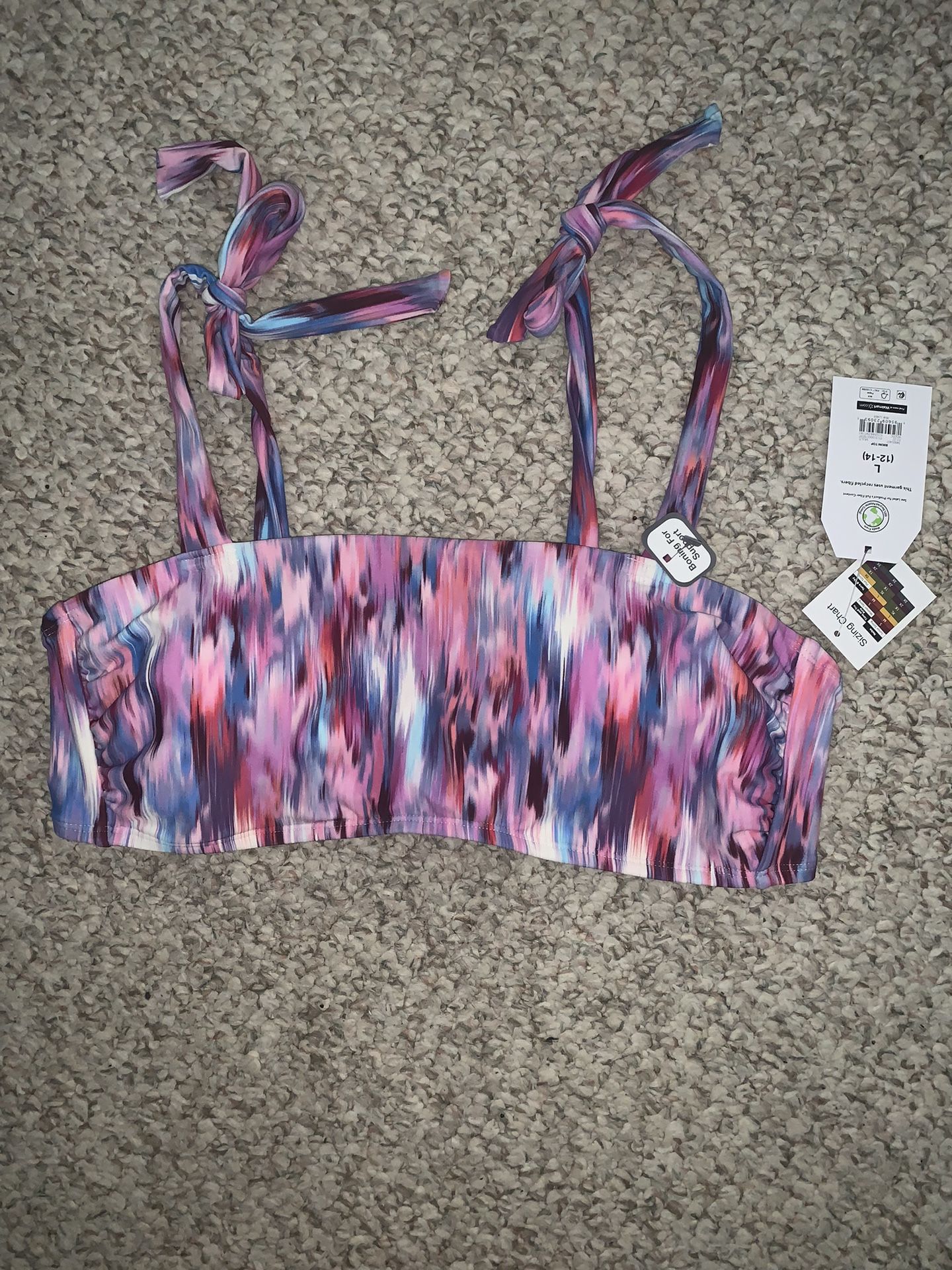 NWT WOMENS BIKINI TOP SHIRT LARGE