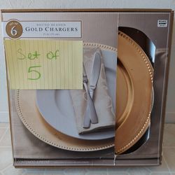 Decorative Gold Chargers