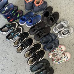 Like New! Boys Shoes, 12 Pairs, S9-11