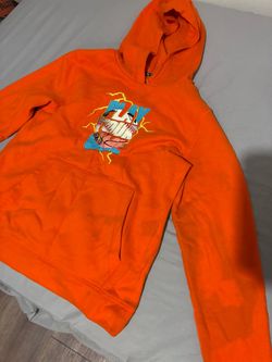 orange tek gear hoodie