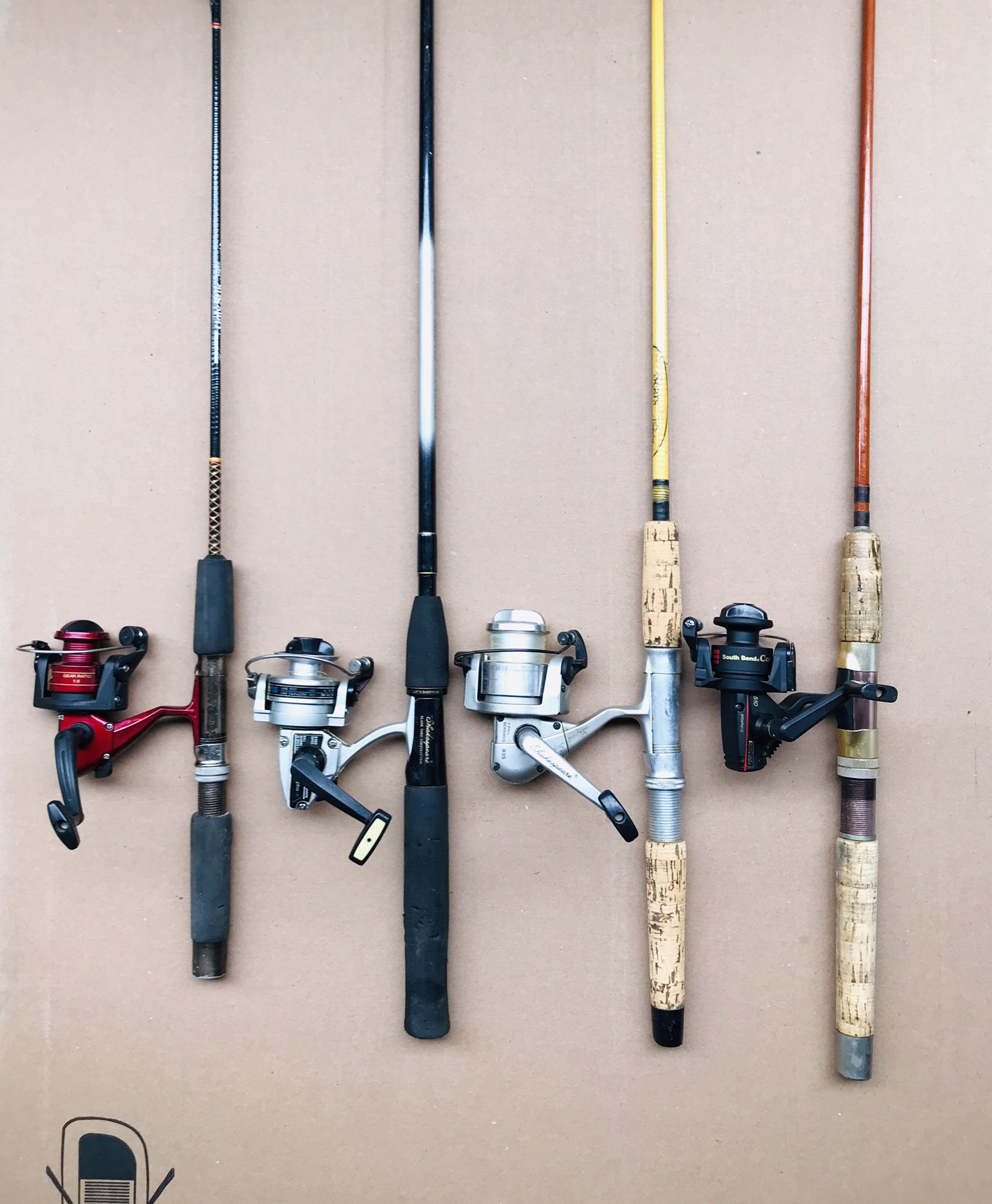 4 Fishing Rods with Reels
