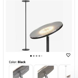 modern black LED floor lamp