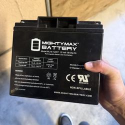 Mighty Max Battery ML18-12INT - 12 Volt 18 AH, Internal Thread (INT) Terminal, Rechargeable SLA AGM Battery
