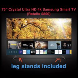 Samsung 75" Class TU7000 Crystal UHD 4K Smart TV (Retails $800+)