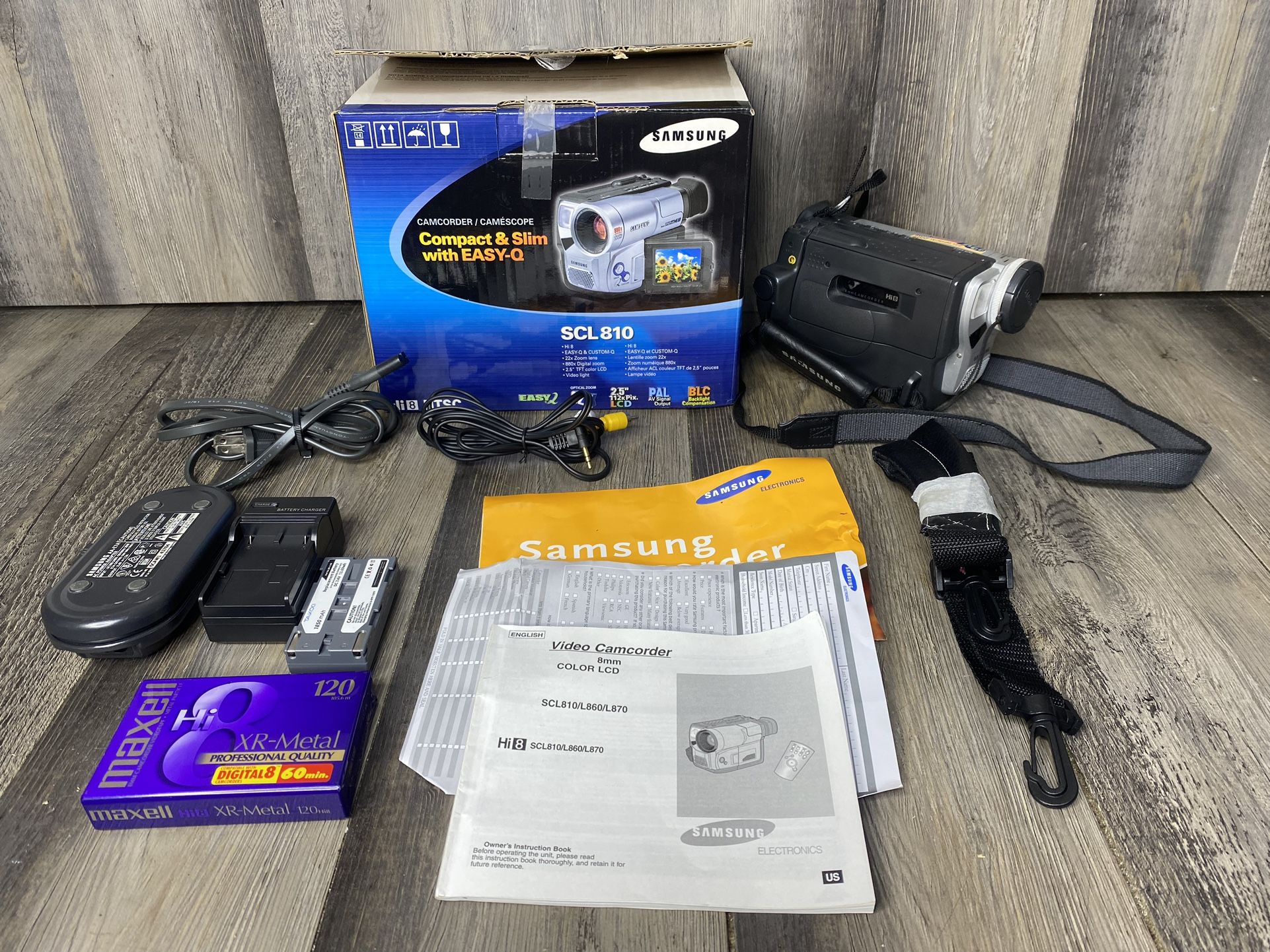 Samsung SCL810 HI8 HI 8 8mm Video8 Camcorder VCR Player Video Transfer w/Tape