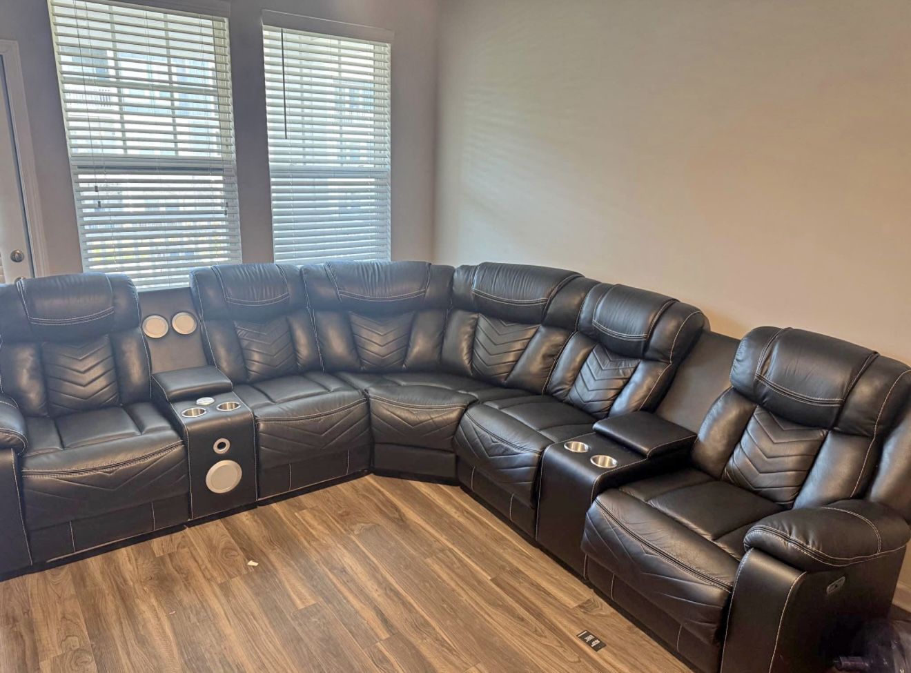 Sectional Italian Leather Couch