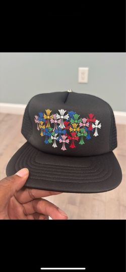 Chrome Heart Multi Color Crosses Trucker Cap