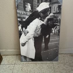 1950s, Kiss In Times Square Frame, Vintage