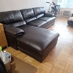 Brown Learher Sofa