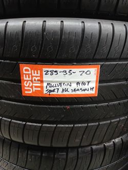 Pair 285 35 20 Michelin Pilot Sport All Season 4