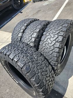 4 used tires Lt265 70r17 Bfgoodrich  TA K02   LR,C  DOT 2022 $ 290.00