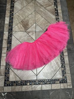 Pink Tulle Tutu Skirt One Size