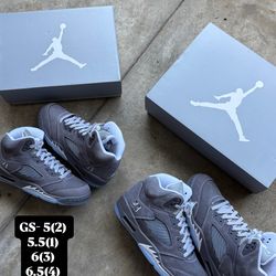 Wolf Grey Jordan 5 Men’s and GS