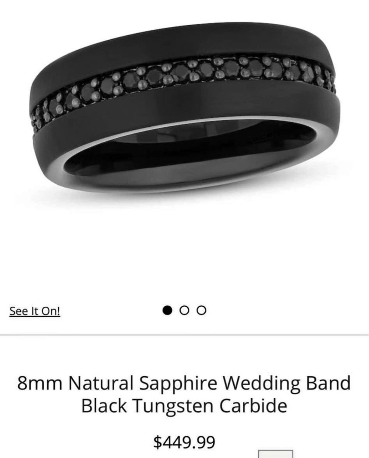 Mens Tungsten Ring