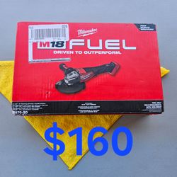 $160 Milwaukee 6" Grinder with Paddle Switch (Tool-Only) 18-Volt