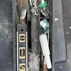 Tool Tray, Craftsman Torpedo Level, Russel Putty Knife And More