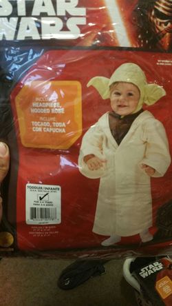 Yoda costume size 3t -4t