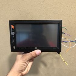 Double Din touchscreen stereo with Bluetooth