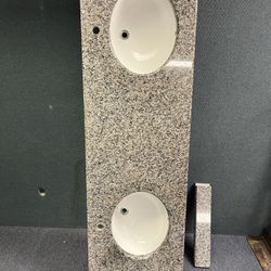 Double Bathroom Undercounted Sinks Granite Top