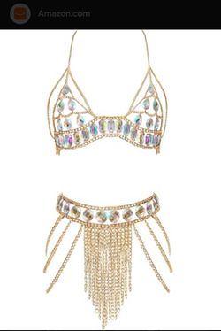 Rhinestone Bikini Chain