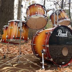 Pearl Masters Studio Drum Set Vintage Sunburst 1999
