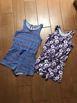 Bundle of Girl’s size 7/8 Rompers 💜💙