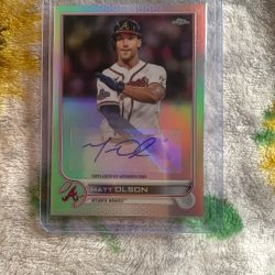Matt Olson Autographed MLB Trading Card