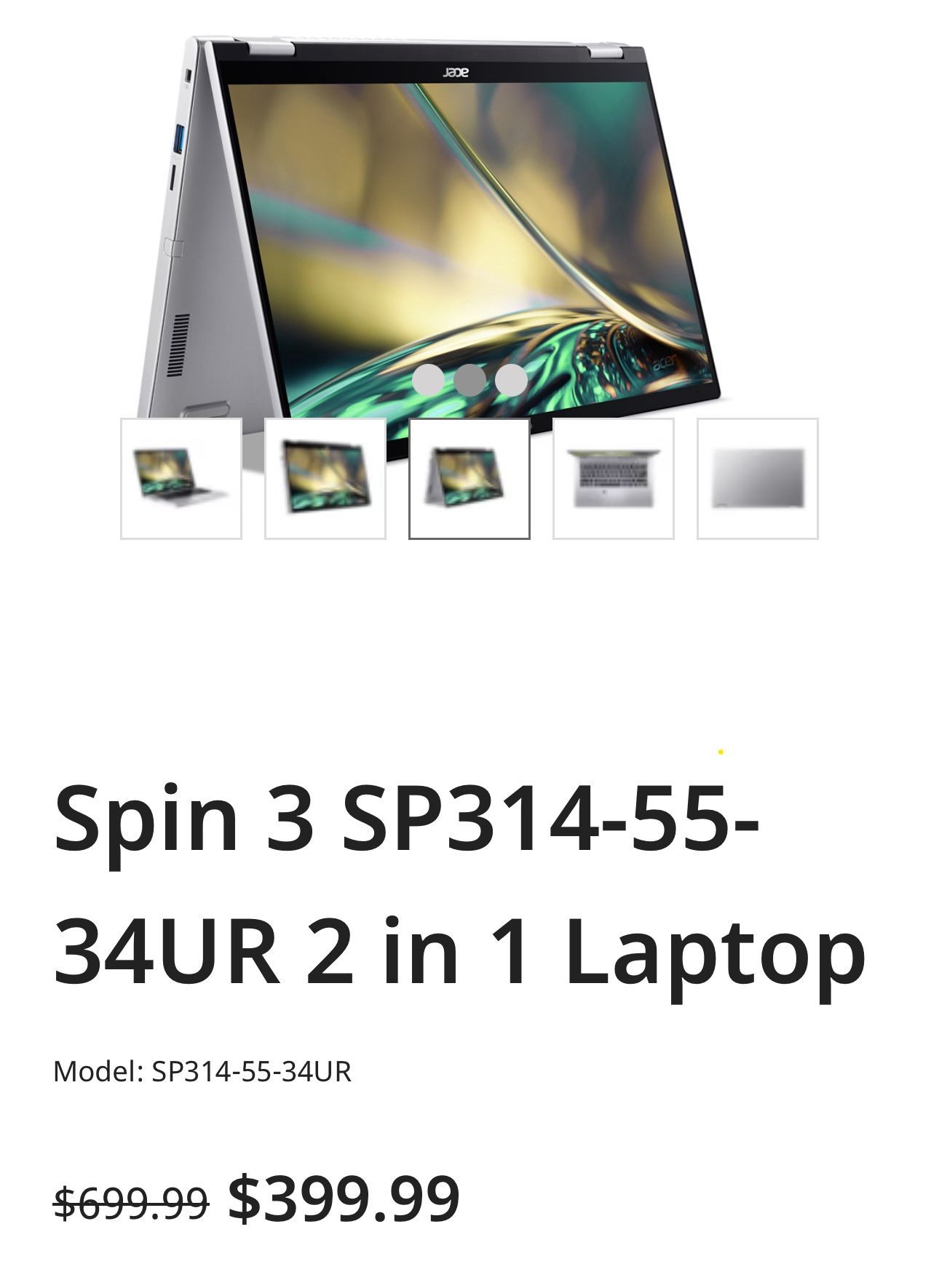 Acer 14” SPECIAL “$280”