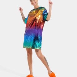 New with tags UGG ZOEY SEQUIN TEE DRESS PRIDE