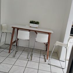 Comedor Bar 4 Chair White 