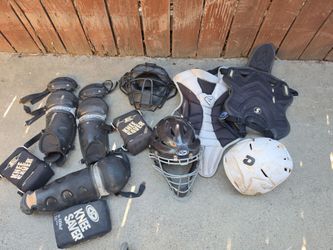 BASEBALL kids helmet knee pads alot kids only Glendora