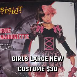 Girls L/xlarge New Costume
