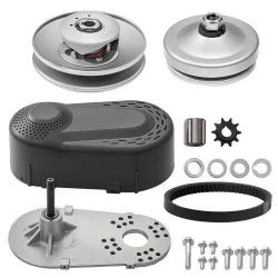 249}Drive Clutch, 2-8HP Engine, 2000 RPM High-Strength Drive Clutch with Asymmetric Designed Wheels & Robust Rubber Belt, Sturdy & Durable Clutch with