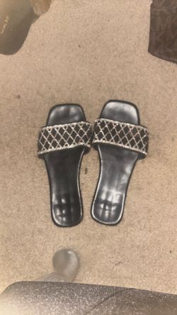 black sandals