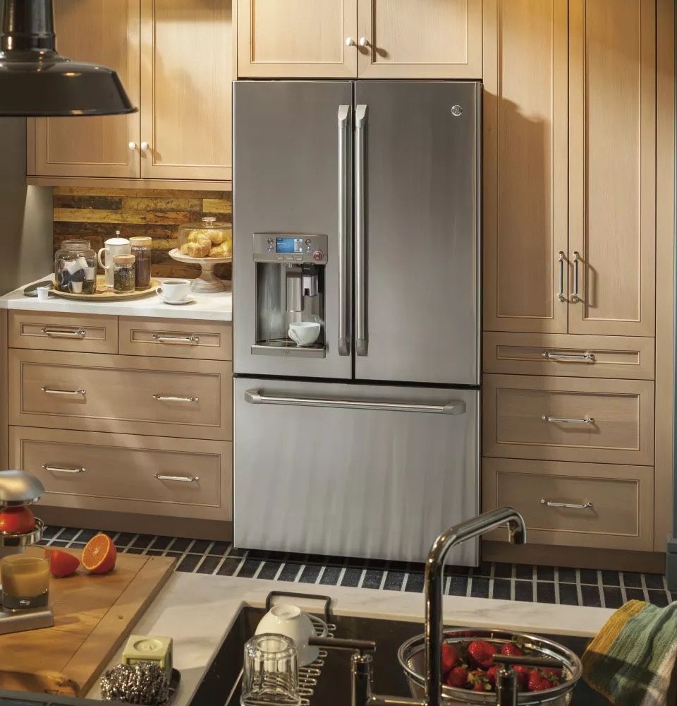 Open Box Cafe Counter Depth French Door Fridge With Keurig K Cup Brewing System