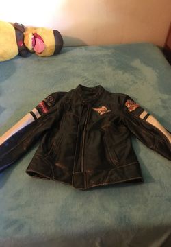 Vintage leather motorcycle jacket
