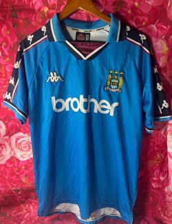 Vintage Kappa Manchester City home jersey
