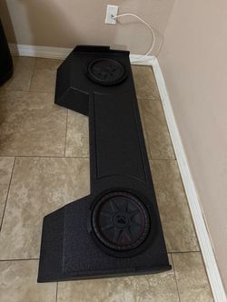 Dual 10" Sealed Subwoofer Box for 2019-2021 Dodge Ram Crew Cab