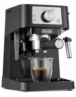 De'Longhi Stilosa Espresso Machine Steam Wand Frother Black/Silver